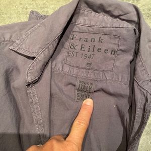 Frank and Eileen xxs dark gray Eileen shirt like new